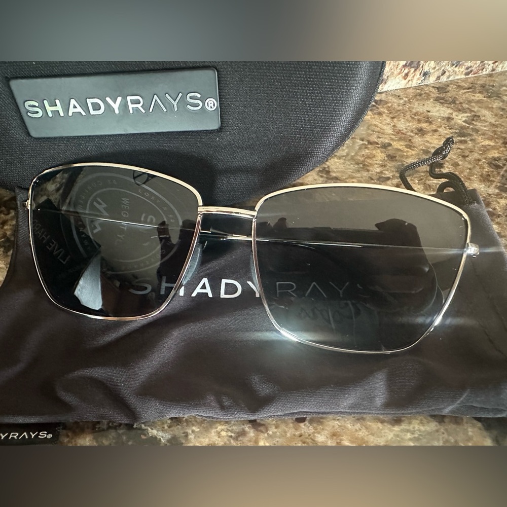 Shady Rays Black and Silver Sunglasses